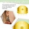 TOAOB 20 pcs Earring Backs Butterfly 925 Silver Gold Tone