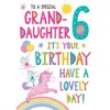 Regal Publishing Juvenile Birthday Card Age 6 Granddaughter - 9