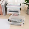 SUMTree Set of 4 Plastic Pencil Boxes Stackable Desk Organiser