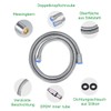 D&DHardware Shower Hose, 1.5 m Stainless Steel Upgrade, Flexible Shower