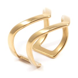 Happiness Boutique Women Double Chevron Ring in Gold Colour | Open Cuff Ring Stainless Steel Jewellery