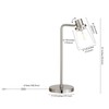 Granville 21" Tall Table Lamp with Glass Shade in Brushed