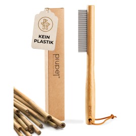 PiuPet® Flea comb I Comb for dogs & cats I No plastic material I Lice comb for dogs & cats I Flea comb for cats I Flea comb for dogs I Treatment against vermin | Cat flea comb | Dog flea comb