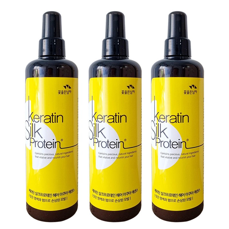 꽃을든남자 (3개)꽃을든남자 케라틴 실크프로테인 헤어 아쿠아 에센스 300ml The Man