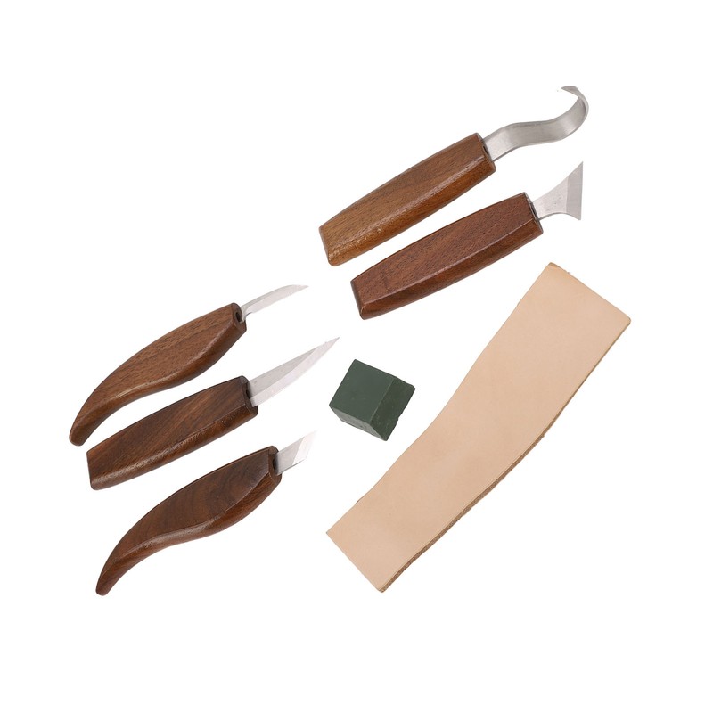 Walnut Wood Carving Knife Non Slip Comfortable Wood Carving Whittling