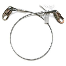 Guardian Fall Protection 10432 6-Foot Galvanized Cable Choker Anchor with Snaphook Ends