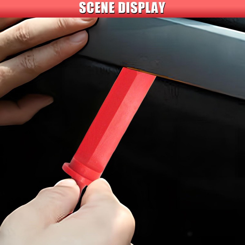Tuxihapp 4PCS Plastic Chisel Scraper Set, Non-Marring Plastic Scraper Tool
