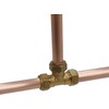 TC Compression Brass Equal Tee 15mm for Copper Pipe Connector