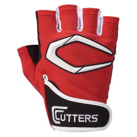 CUTTERS Training Gloves, T020, Training 2.0, Grip, Non-Slip, Washable, Weight Training, Muscle Training, XS Red