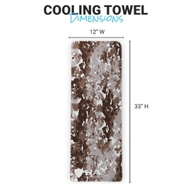 S A Cooling Performance Towel | Wet or Dry Cooling Towel for Outdoor Activities | Desert Digi Camo