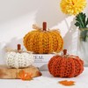 Briful Handmade Knitted Pumpkins Set of 3 – Cozy Fall