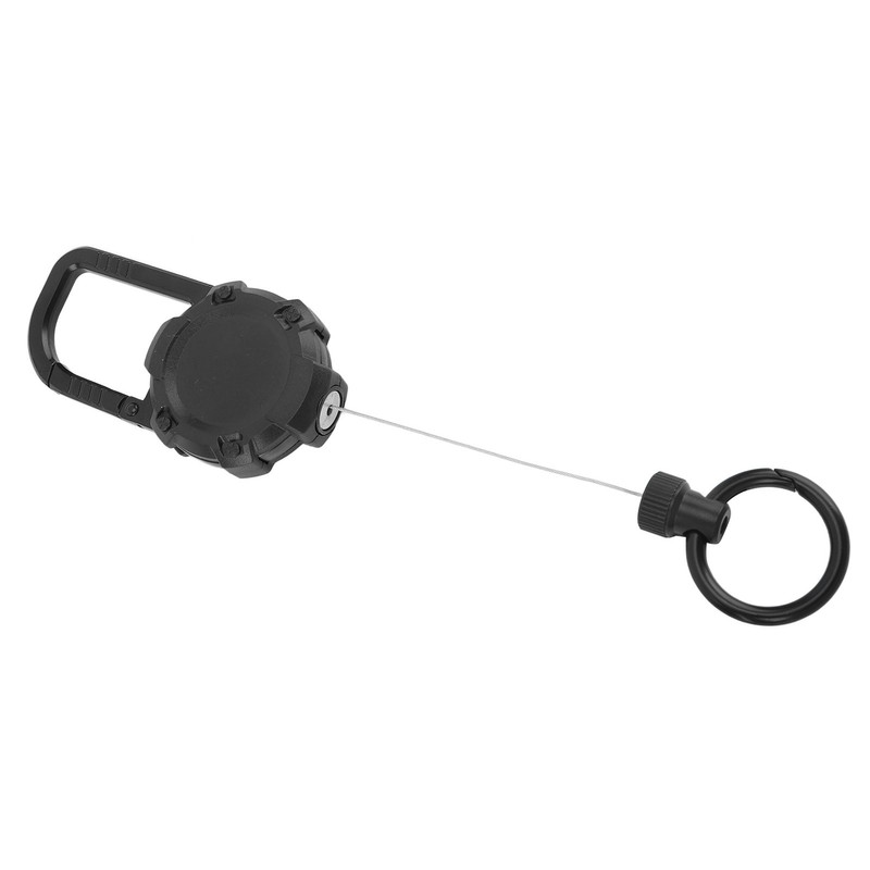Magnetic Retractable Keychain Stainless Steel Wire Easy Pull Buckle Carabiner