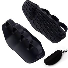 Qivorimith Workout Gloves for Men and Women,Anti-Slip Workout Grips,Rubber Gym Grips Pads for Palm Protection with Storage Box（Black）