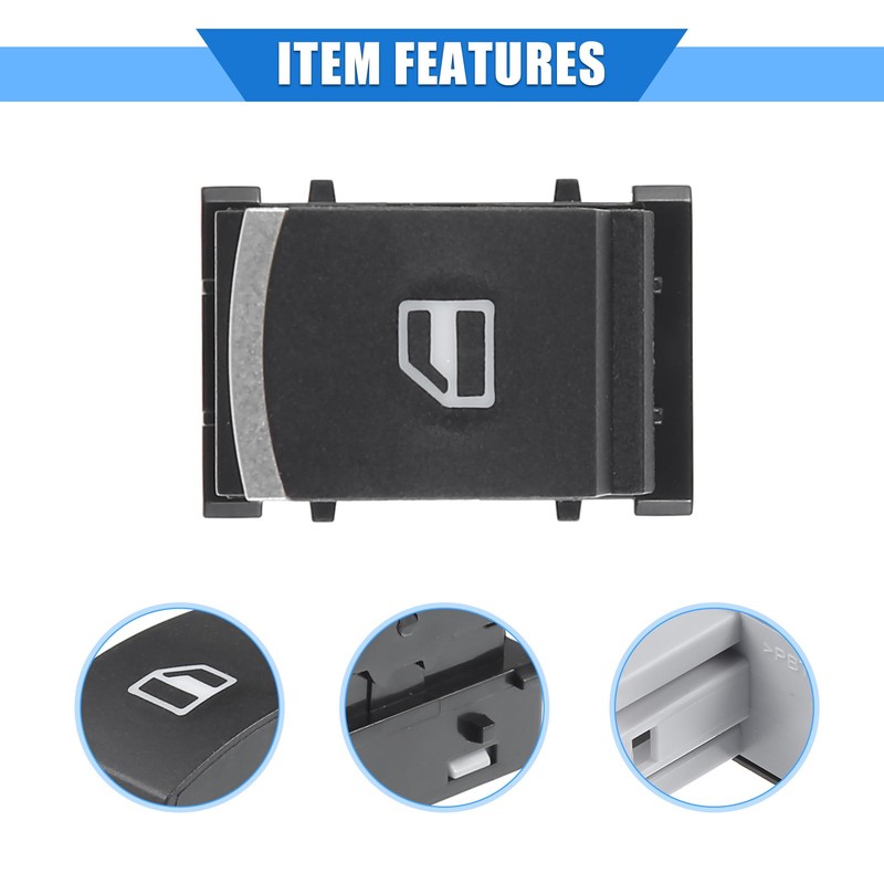 X AUTOHAUX Window Control Switch Compatible for Volkswagen Tiguan, Front