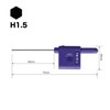 VESSEL Flag Handle Screwdriver Hexagon 1.5mm Opposite Side FW-H1.5 1