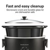 Hamilton Beach 7 Quart Slow Cooker with Space-Saving Folding Handles,
