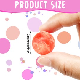 BLMHTWO 100 Pieces Bouncy Balls, Colourful Rubber Balls 22mm Mixed Colour Party Bag Filler for Children Party Favors, Birthday Party Favor, Gift Box Filler, Prize