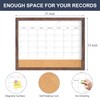 Calendar Whiteboard for Wall, 17x13 Inches White Board Calendar Dry