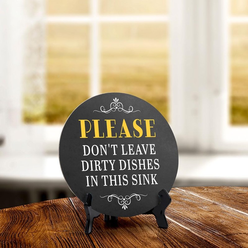 Please Don't Leave Dirty Dishes in This Sink (5 x