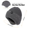 Wmcaps Winter Fleece Line Beanie Hats with Earflap for Men