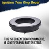 G-PLUS Ignition Trim Ring Bezel Compatible with 2019 2020 2021
