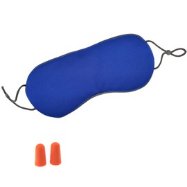 SHALISI Silk Sleep Mask for Comfortable Sleep Eye Sleep Shade Cover Blocks Light, Adjustable Strap - Ideal for Travel & OfficeReduces Puffy Eyes Gifts (Blue)