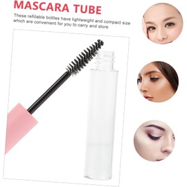 Botellas Vacías para Rímel de Pestañas 10ml de Plástico Rosa, Ligeras y Recargables con Aplicador, Paquete de 10 Piezas para Maquillaje y Sérum de Pestañas