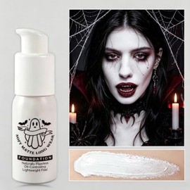Base De Maquillaje Lquida Blanca Maquillaje De Halloween Cosplay  Maquillaje Blanco Halloween para Maquillajes de Carnaval, Festivales, Gtico, Vampiro