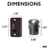 Ilyapa Ball Catch Door Hardware for Closet, Oil Rubbed Bronze