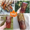 Maple Leaf Shape Glitter Fall Nail Art Sequins ,3D Metallic