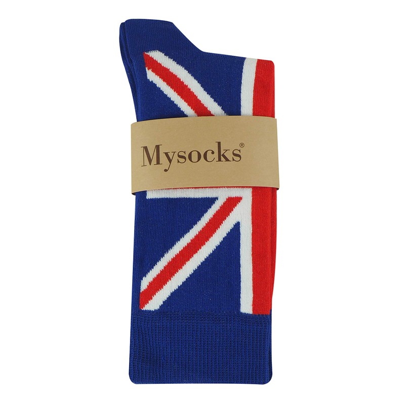 Mysocks Mens Multi Design Crew Socks British Flag