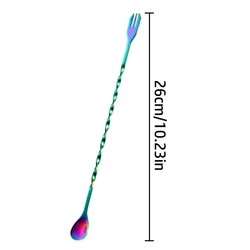 HAIKING Cocktail Mixing Spoon, 2 Pcs Bartender Stainless Steel Bar