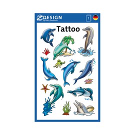 Avery Zweckform 56390, Children's Spider Tattoos (Temporary Transfer Film, Dermatologically Tested), Pack of 11