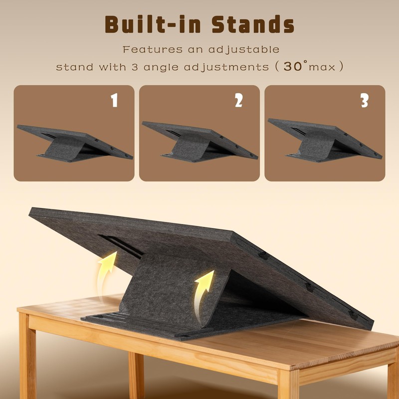 Tektalk 2000 Piece Foldable Jigsaw Puzzle Table with Cover, 3-Tilting-Angle