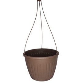 Landmark Plaics 10 inch Imperial Plastic Hanging Basket (Brown, 10)