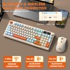 FREEWOLF T96 Smart Display Wireless Gaming Keyboard and Mouse Comb,
