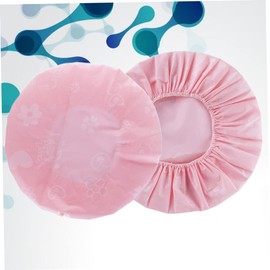 Beavorty 2pcs Eva Shower Caps Thickened Breathable Bathing Hats for Hair Protection Lightweight and Portable for Spa Shower and Makeup Pink Color