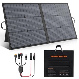 MHPOWOS Solar Panel Kit 110W / 220W Foldable Solar Charger for Portable Power Station, Laptops, Motorhome, RV, Out Generator door Use solar power charger Generat Easy Installation Energy Efficiency Conversion Rate Monocrystalline Silicon - Watt: 110W Sol