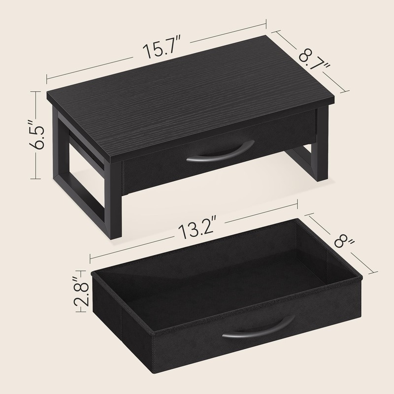 Computer Monitor Stand Riser, Desk Organizers and Accessories with Drawer,