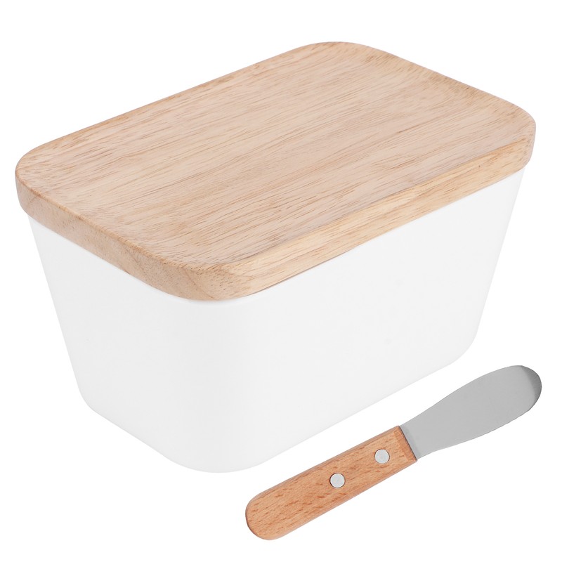 Multifunctional Butter Dish Box Container with Butter Spreader Knife Kitchen