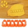 5pcs Fish Cracker Cookie Cutters for Baking Mini Plastic Fish