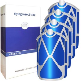 Flying Insect Trap Refill Cartridges, 8 Refill Cartridges (2 x 4 Packs) Compatible with Brand Names, Non-Toxic Indoor Pest Control