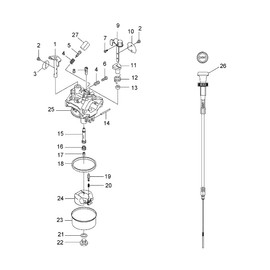 Polaris Throttle Shaft Assembly, Genuine OEM Part 3086962, Qty 1