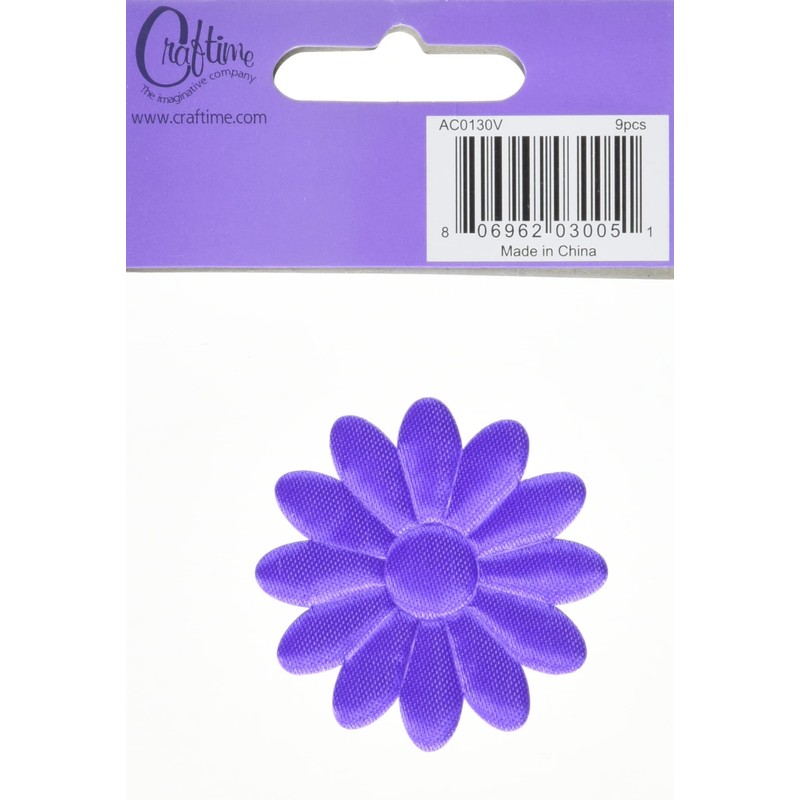 Craftime AC0130V Colour Connection FAB Flowers, Purple