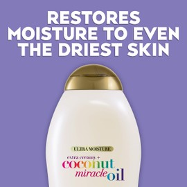 OGX Extra Creamy + Coconut Miracle Oil Ultra Moisture Lotion, 19.5 Fl Oz (Pack of 1)