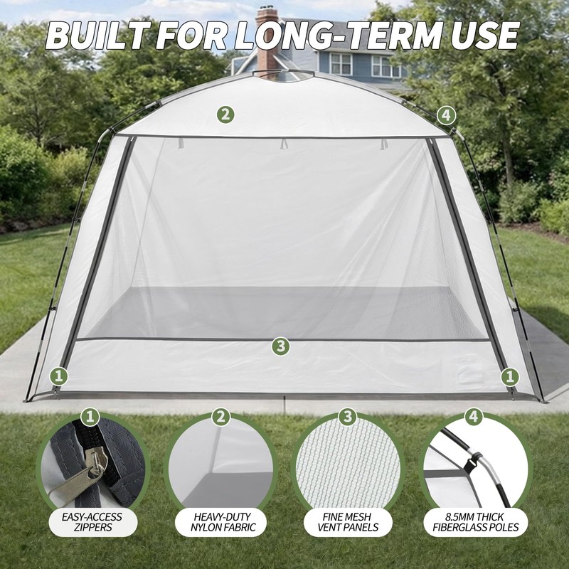 VOXOR Portable Paint Booth Tent, Large 10 x 6 x