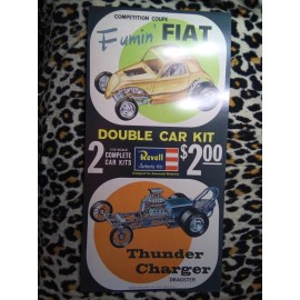 Revell Rare Vintage Revell 1963 sales poster  Fiat Thunder  Charger Dragsters reprint