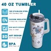 ARCQUESE Gome 40 oz Sea Turtle Tumbler with Handle -