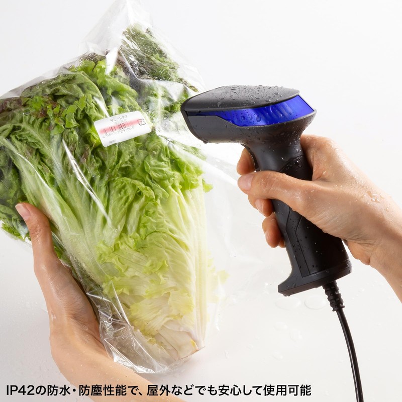 Sanwa Supply BCR-2D10GY 2D Barcode Reader (with Stand, QR Code