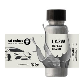SD COLORS REFLEX SILVER LA7W 15ML REPAIR PAINT PAINT PAINT BRUSH CODE LA7W REFLECTIVE SILVER